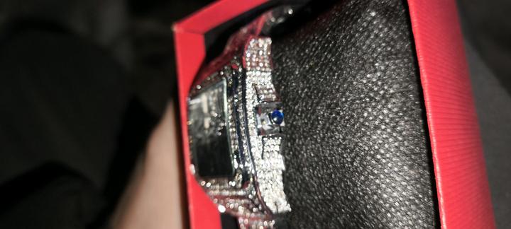 Cartier Santos Moissanitte Серебро 925