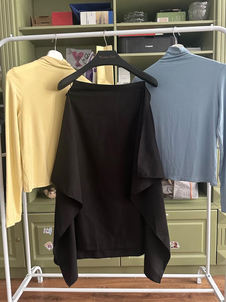 Лонгсливы холодок. Юбка с воланами