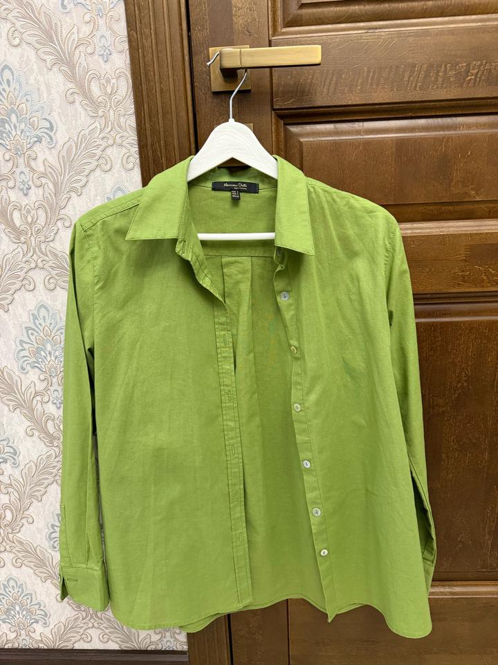 Рубашка из 100% льна от Massimo dutti