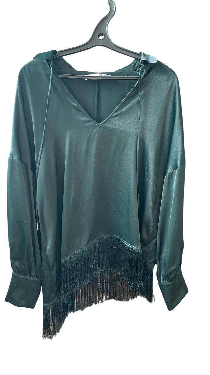 Блуза Uterque красивого изумрудного цвета