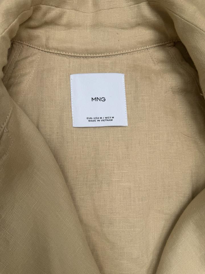 Укороченый тренч из льна от mango