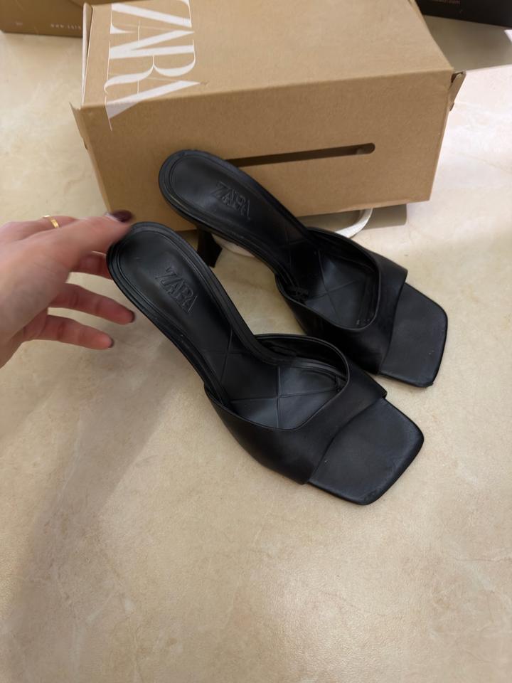 Босоножки кожа Zara