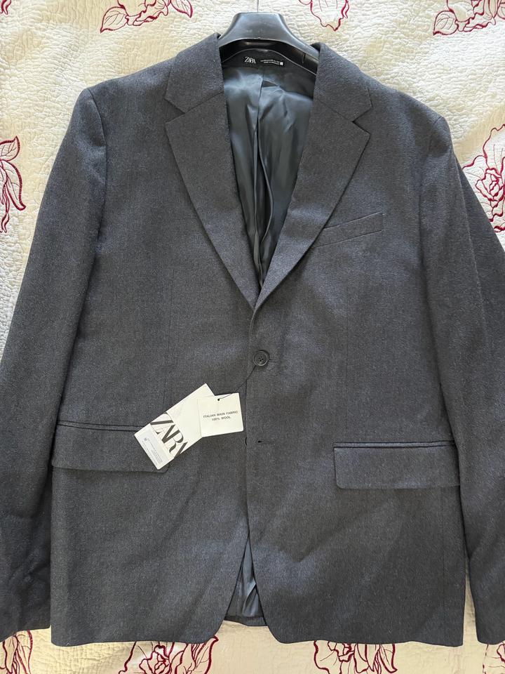 Новый шерстяной пиджак Zara (XL)