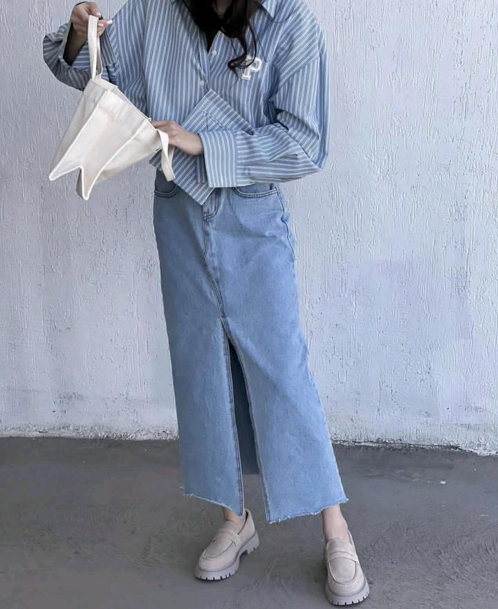 Джинсовая юбка корейского брэнда Daisydress