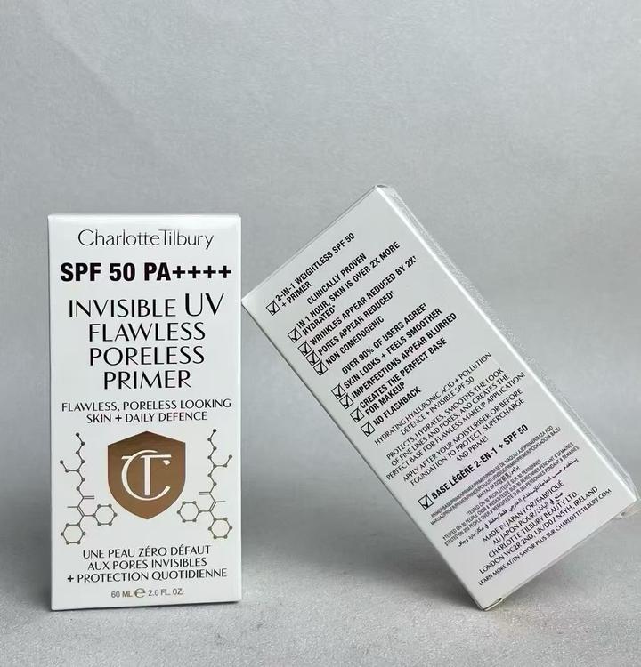 Charlotte Tilbury Invisible UVFlawless Poreless Primer SPF50 основа под макияж