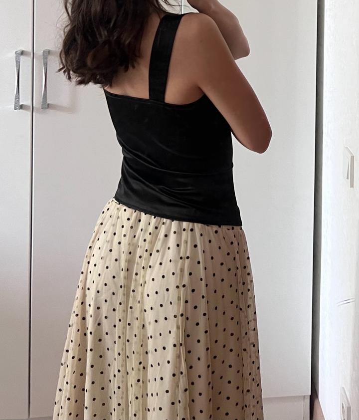 Юбка в горошек