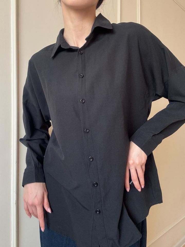 Базовая черная рубашка