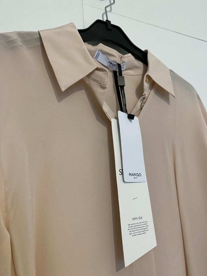 Шелковая рубашка Mango