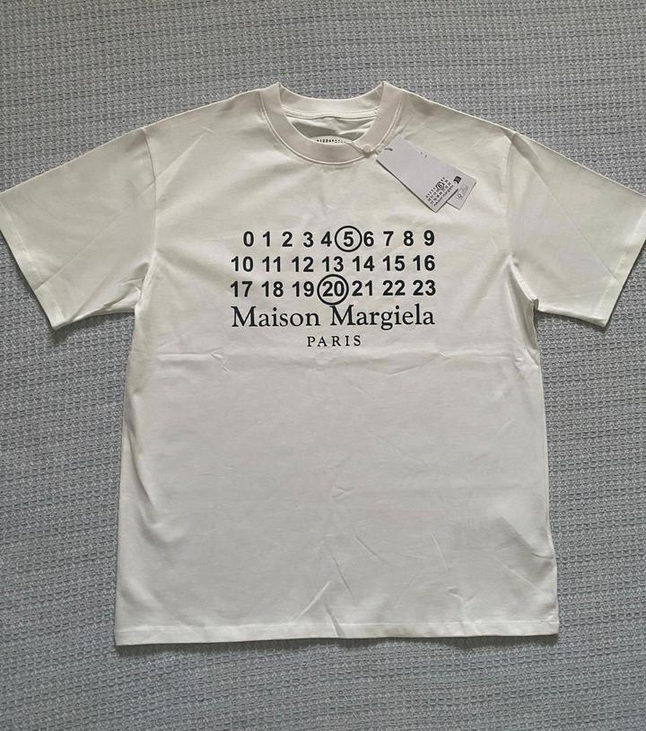Белая футболка Maison margiela