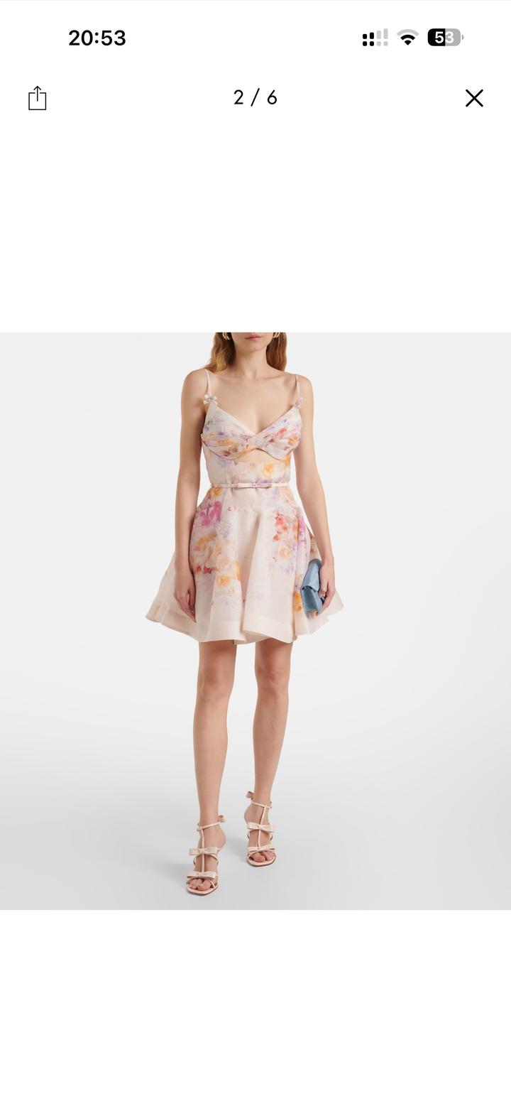 Zimmermann Crush платье из льна и шелка