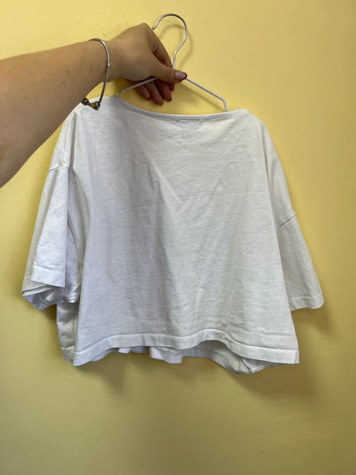Укороченая футболка pull bear
