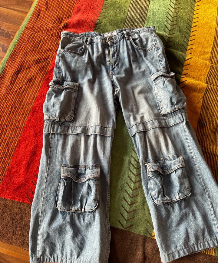 Классные джинсы синие