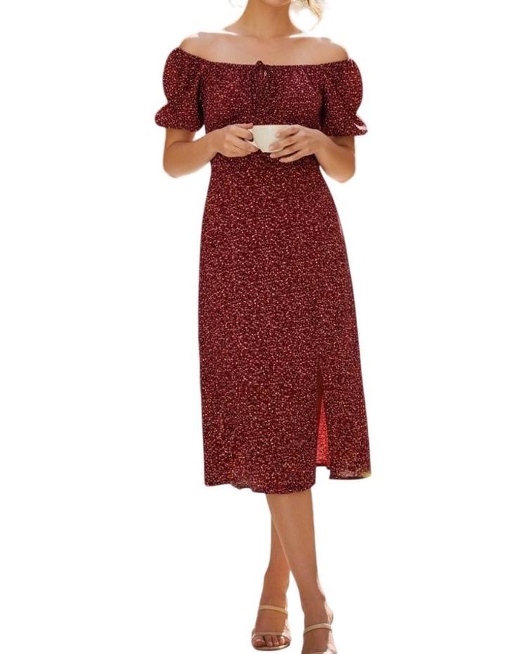 Женский красный сарафан