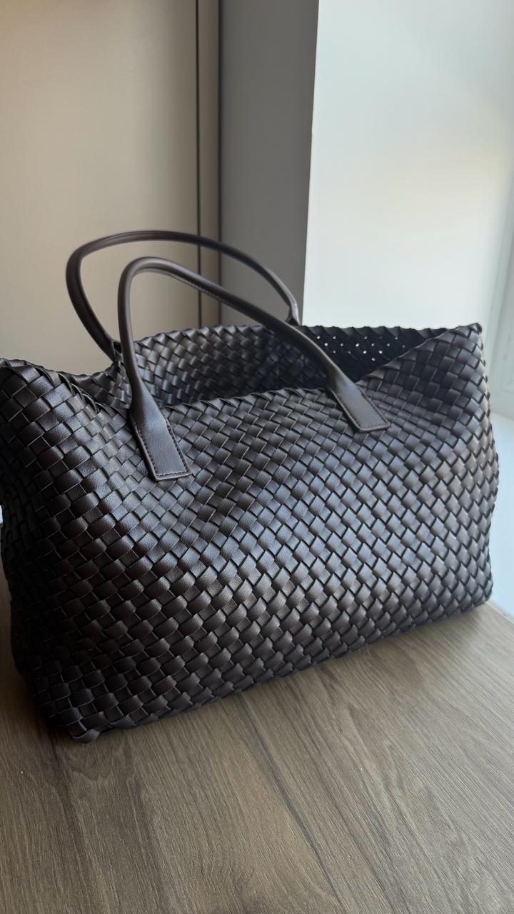 Сумка кожа плетенная