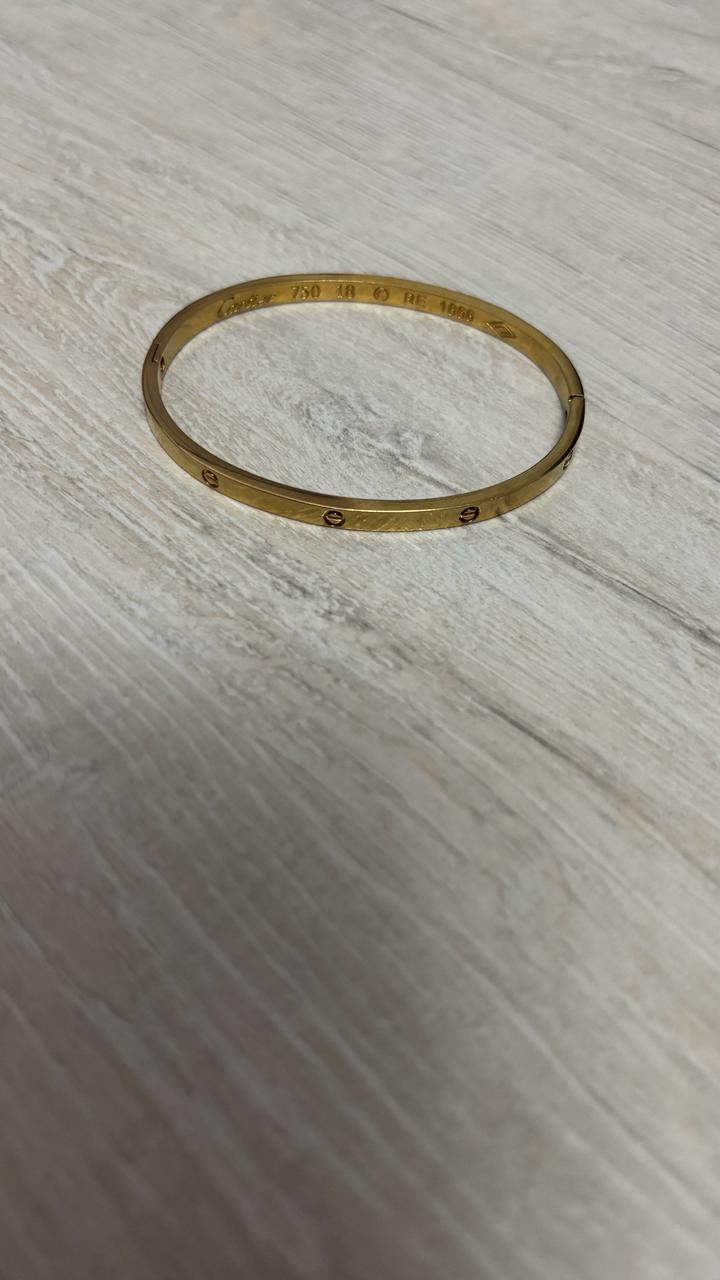 Браслет Cartier из титана золотистый