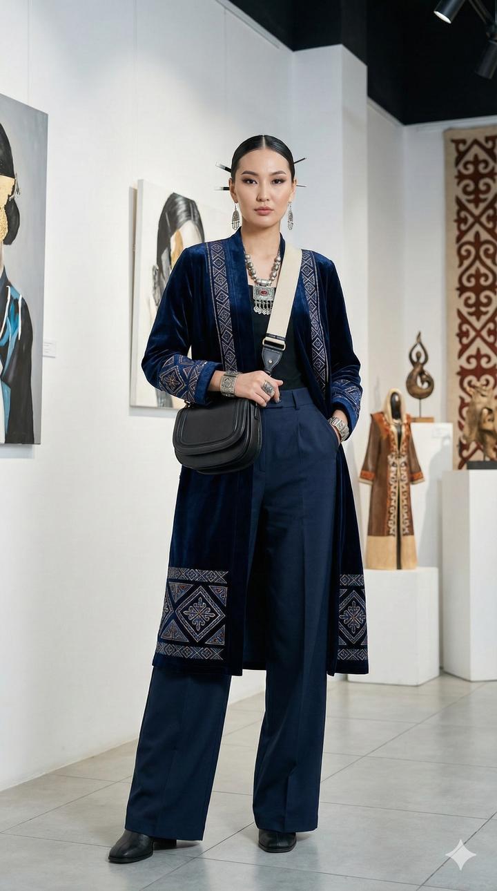 Стильная черная сумка-седло (Saddle Bag) с широким ремнем. Тренд 2026