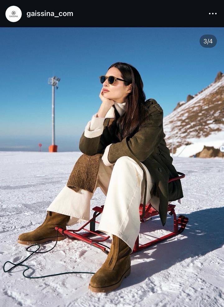 Замшевые ботинки