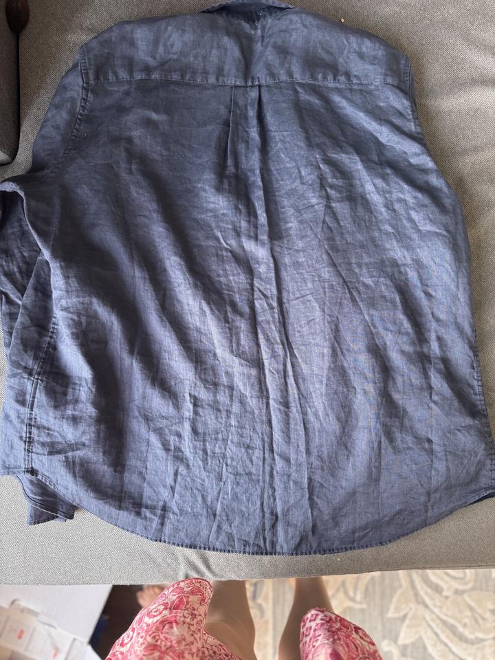 Рубашка льняная uniqlo