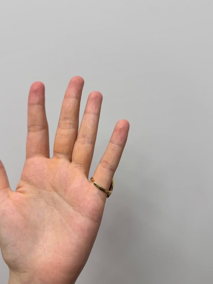 Элегантное красивое кольцо сердечко / ювелирные изделия / украшения