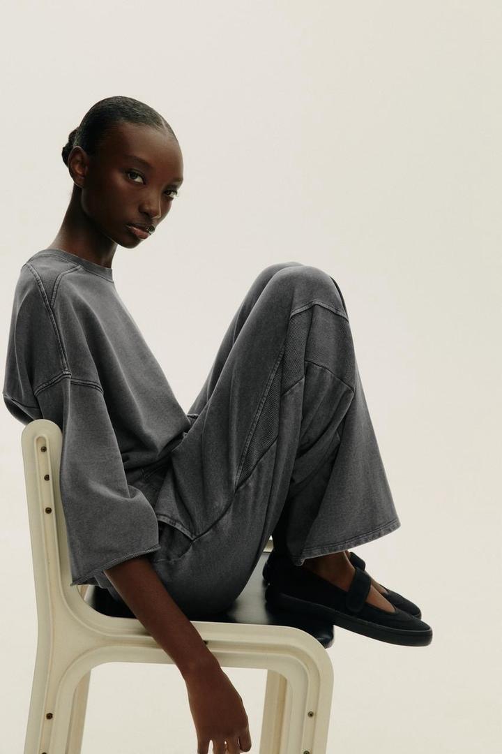 Текстильные балетки с ремешком