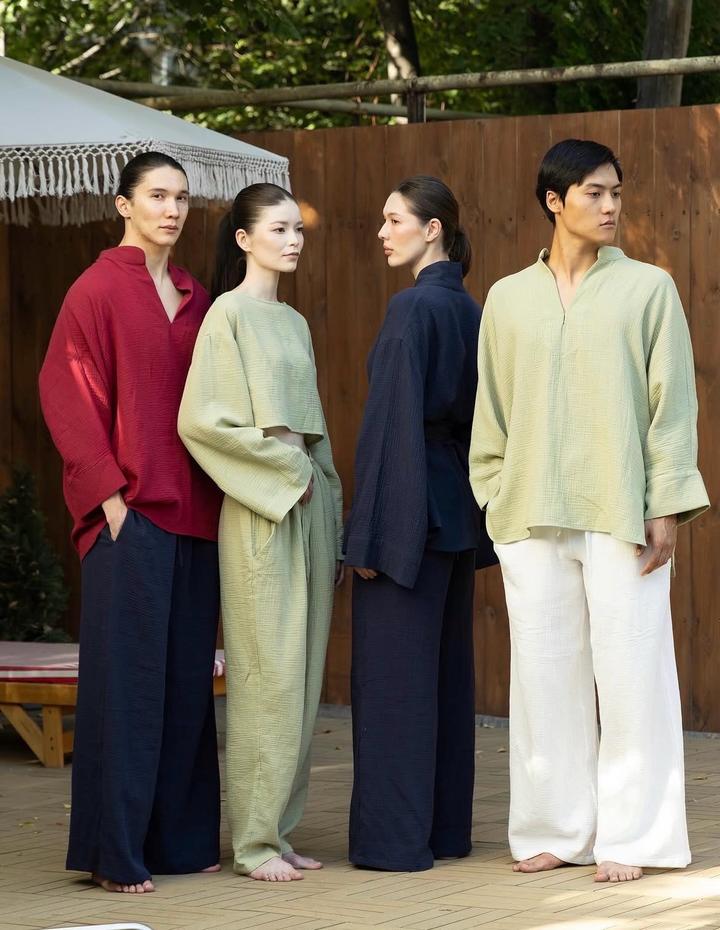 Широкие брюки муслиновые от бренда anima