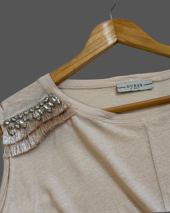 Бежевый топ Guess