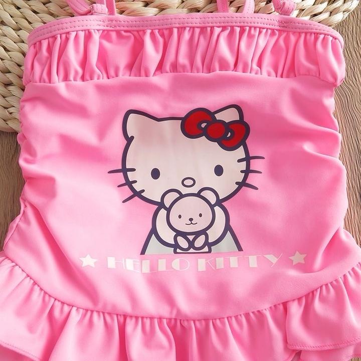 Розовый купальник для девочек