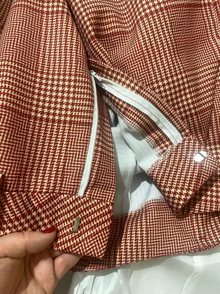 Костюм клетка брючный