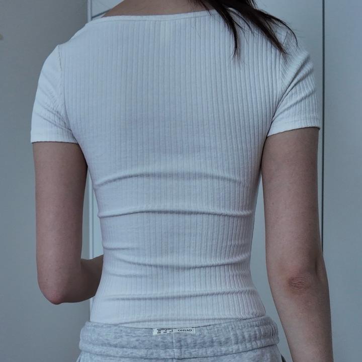 Белое боди H&M