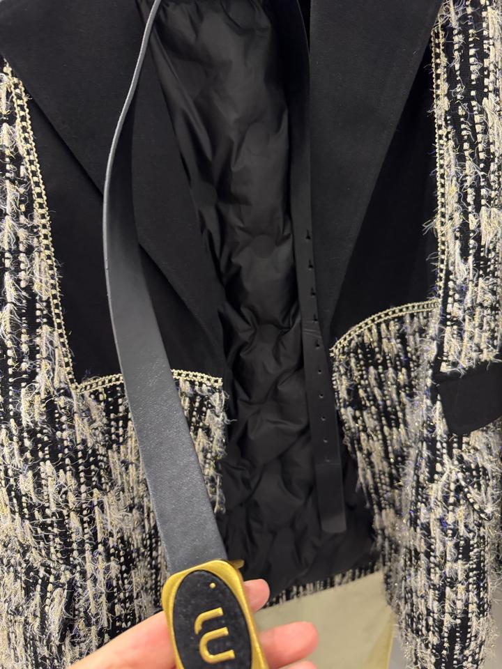 Элегантный твидовый жакет с утеплённой подкладкой