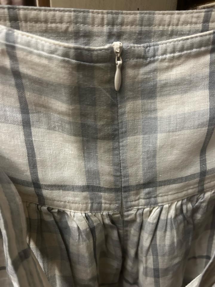 Серо-белое клетчатое Burberry юбка