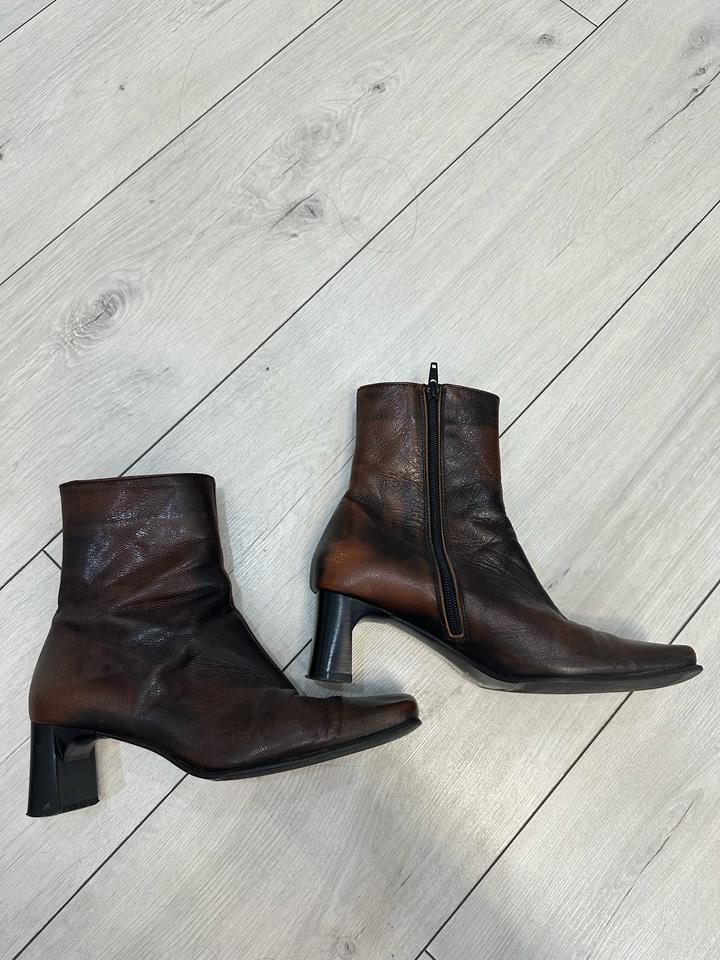 Ботильоны кожа натуральная винтаж