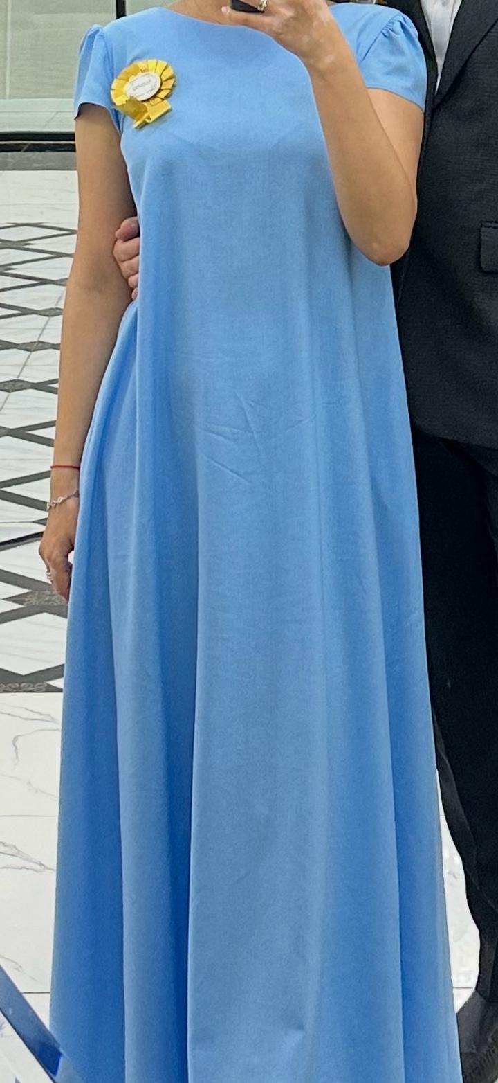 Голубое платье, made in KZ