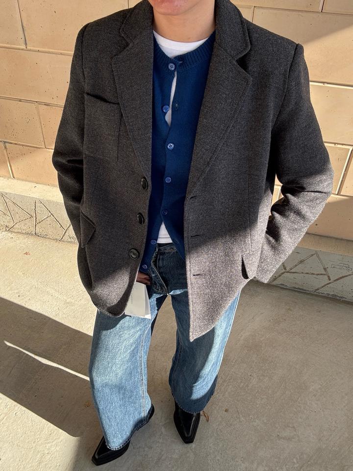 Пиджак из шерсти 48%