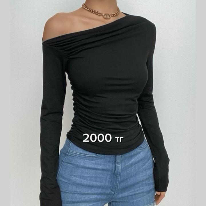 Лонгслив черный