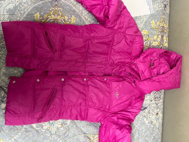 Куртка розовая Адидас