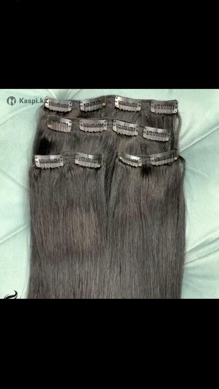 Натуральные волосы на заколках!