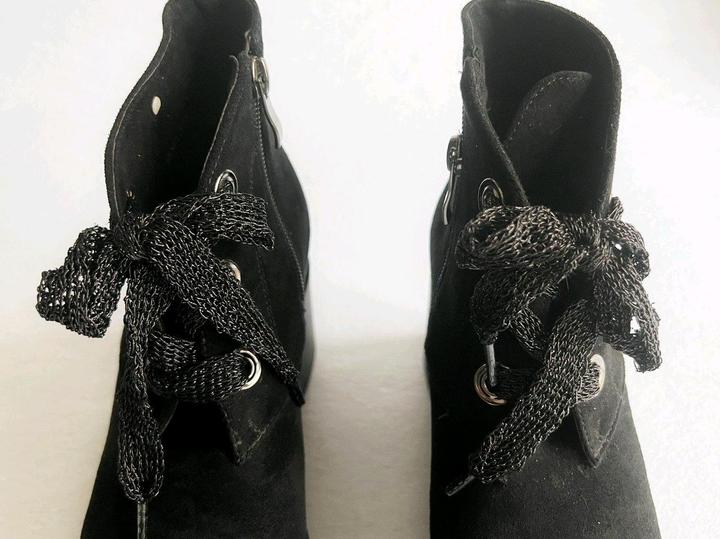 Ботинки ботильоны 38 размер на платформе искусственная замша