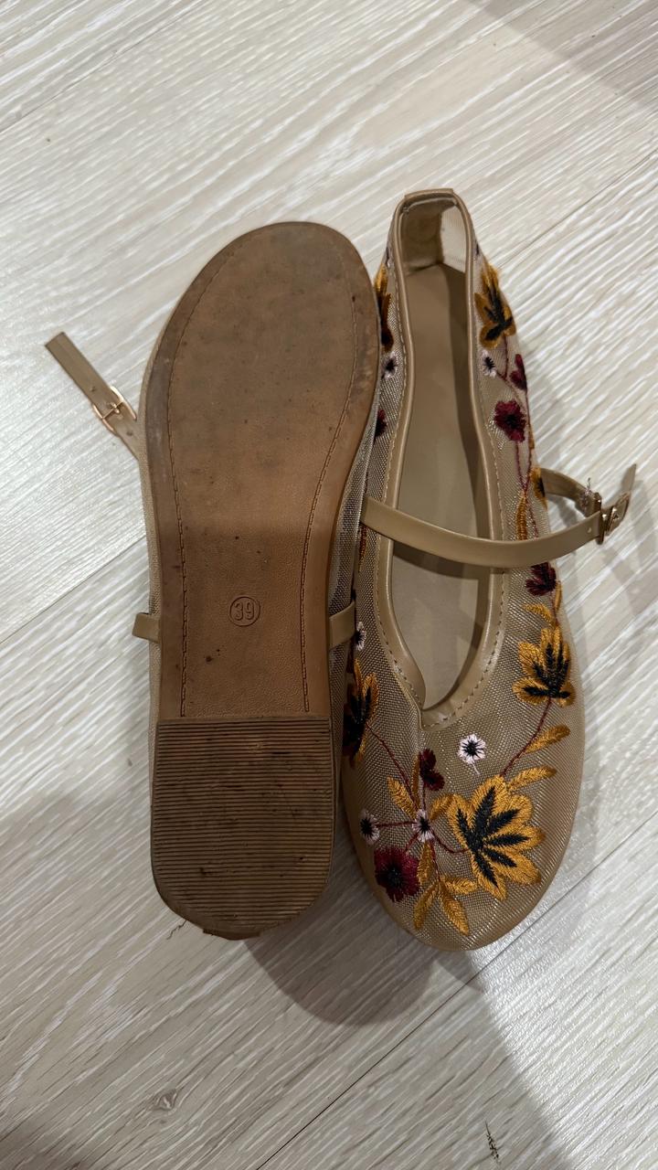 🥿Стильные балетки с вышивкой