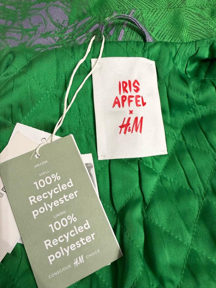 💚💜 Куртка пиджак и юбка Коллаборация H&M x Iris Apfel