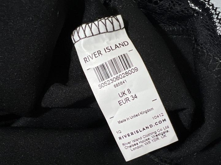 Юбка Англия р S/M 44-46 черная миди асимметричная карандаш с кружевом футляр