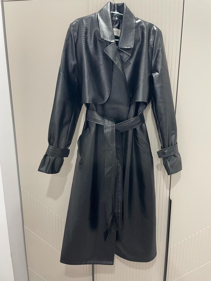 Тренч кожаный