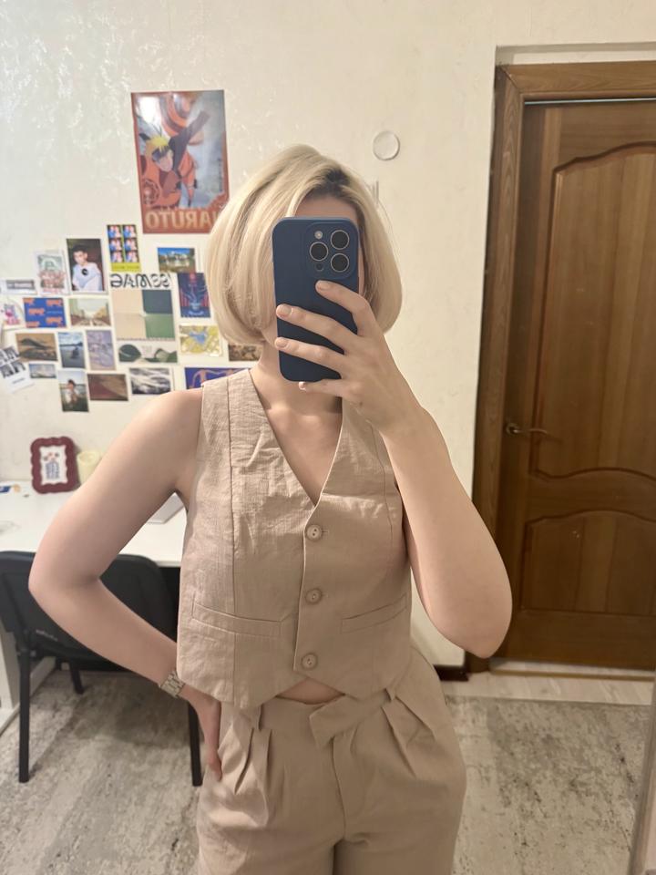 Льняной костюм двойка