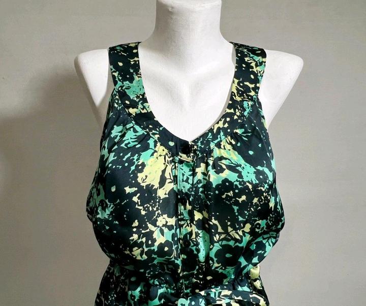 Винтажный топ блуза M (46 размер) летний без рукавов