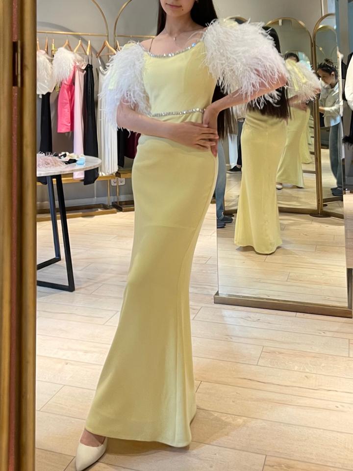 ✨Вечернее платье Malli | лимонный оттенок✨
