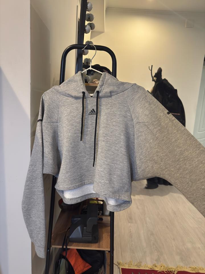 Худи толстовка Adidas худи кроп