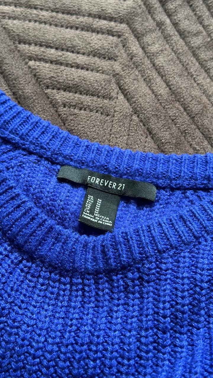 💙 Яркий синий свитер Forever 21