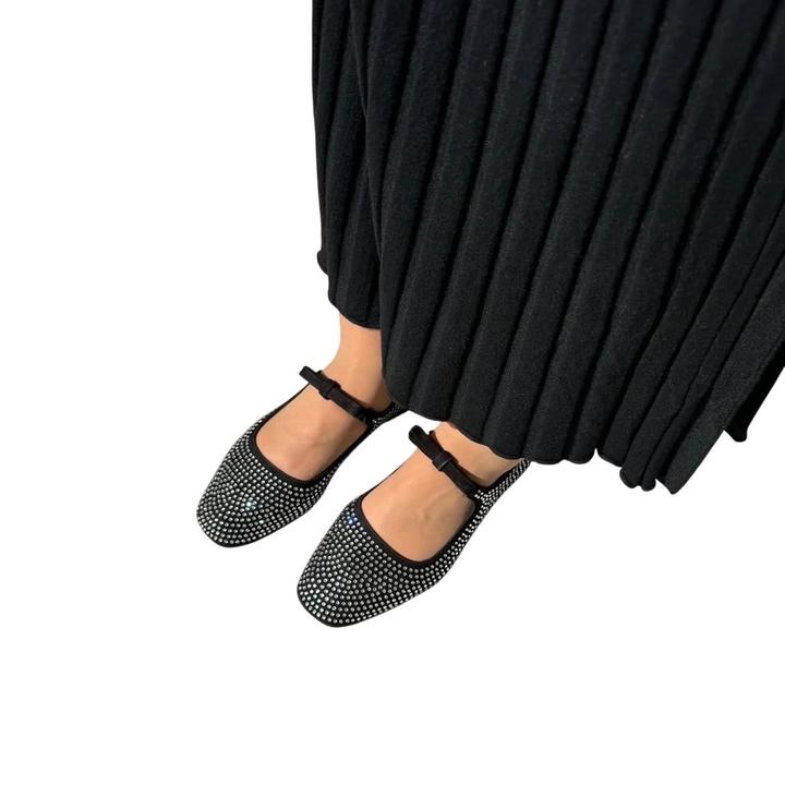 Балетки со стразами