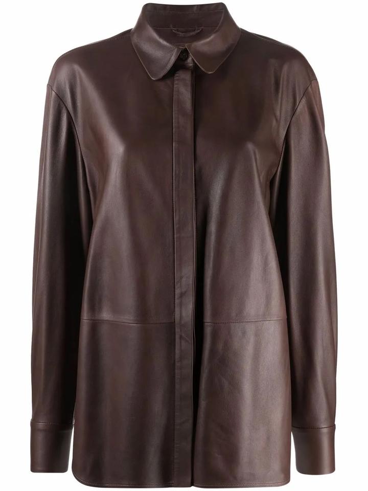 Кожаная рубашка