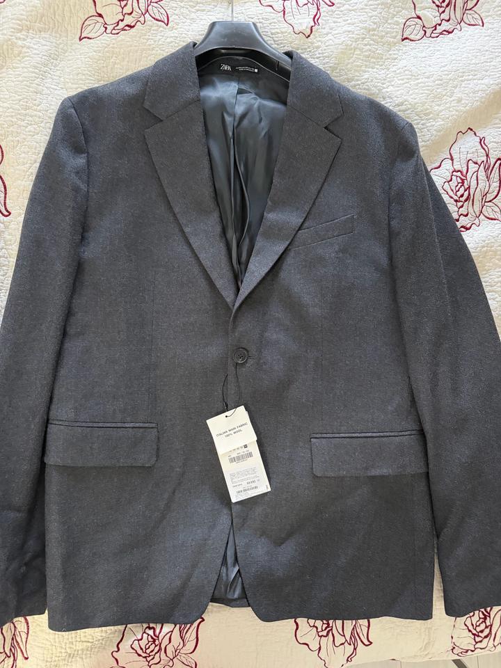 Новый шерстяной пиджак Zara (XL)